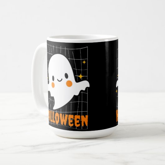 Halloween-Geist Kaffeetasse (Vorderseite Links)