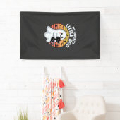 Halloween-Geist Katze Little Boo Banner (Insitu)