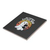 Halloween-Geist Katze Little Boo Fliese (Seite)