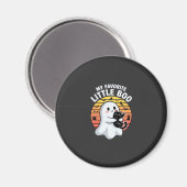 Halloween-Geist Katze Little Boo Magnet (Vorderseite/Rückseite)