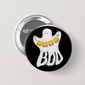 Halloween-Geist-Knopf Button (Vorne & Hinten)