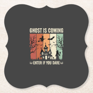 Halloween-Geist kommt ins Spukhaus Untersetzer