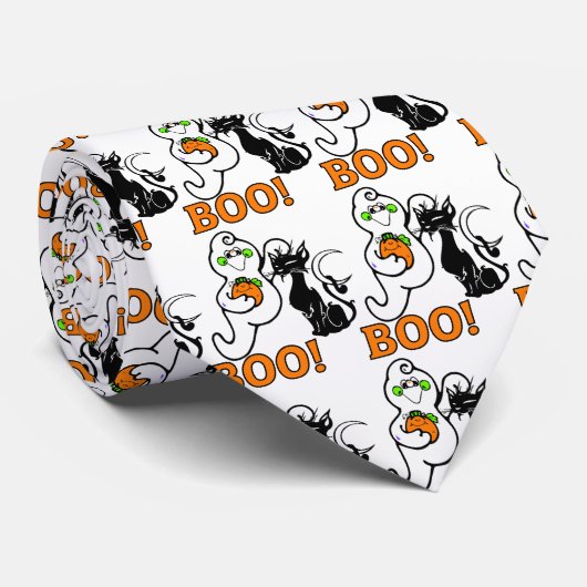 Halloween-Geist-Krawatte Krawatte (Gerollt)