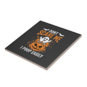 Halloween-Geist-Kürbis-Design 'Erschreck mich nich Fliese (Seite)