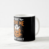 Halloween-Geist-Kürbis-Design "Mach mir keine Angs Kaffeetasse (VorderseiteRechts)