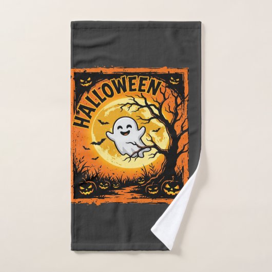 Halloween-Geist-Kürbis-Verlassener-Baum Handtuch (Handtuch)
