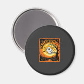 Halloween-Geist-Kürbis-Verlassener-Baum Magnet (Vorderseite/Rückseite)