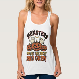 Halloween-Geist-Kürbis-vintage-Gravur-lustiges Te Tank Top