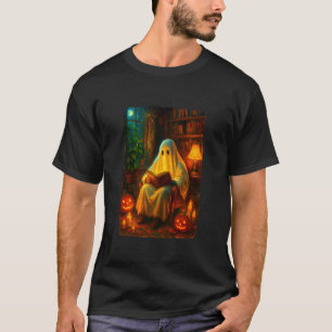 Halloween-Geist-Lesebücher-Lehrer-Bibliothekar Ha T-Shirt