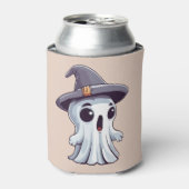 Halloween: Geist mit Hut - Dosenkühler (Kanne Vorderseite)