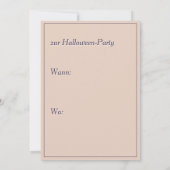 Halloween: Geist mit Hut - Einladung (Rückseite)