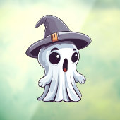 Halloween: Geist mit Hut - Fensteraufkleber (Blatt 3)