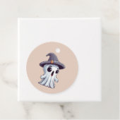 Halloween: Geist mit Hut - Geschenkanhänger (Beispiel)