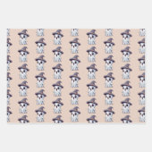 Halloween: Geist mit Hut - Geschenkpapier Set (Vorderseite)