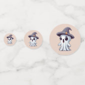 Halloween: Geist mit Hut - Konfetti (Vorderseiten)