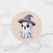 Halloween: Geist mit Hut - Konfetti (Klein Vorderseite)