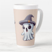 Halloween: Geist mit Hut - Milchtasse (Rechte Ecke)