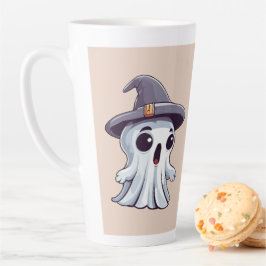Halloween: Geist mit Hut - Milchtasse