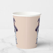 Halloween: Geist mit Hut - Pappbecher (Rechts)