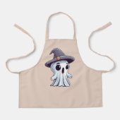 Halloween: Geist mit Hut -  Schürze (Vorderseite)