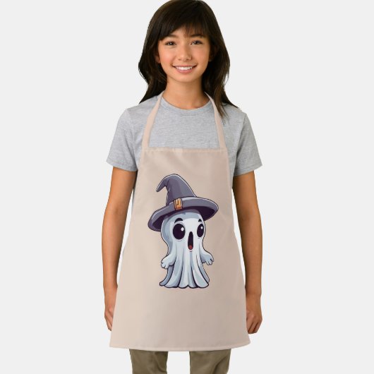 Halloween: Geist mit Hut -  Schürze (Insitu)