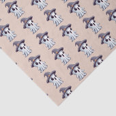 Halloween: Geist mit Hut -  Seidenpapier (Ausschnitt)