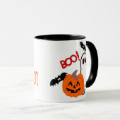 Halloween-Geist mit Kürbis Tasse (VorderseiteRechts)