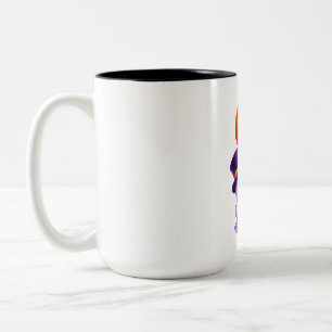 Halloween-Geist mit Kürbisparade Zweifarbige Tasse