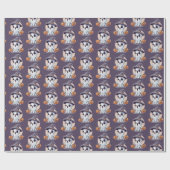 Halloween: Geist mit Kürbissen -  Geschenkpapier (Flach)