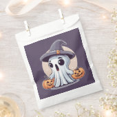 Halloween: Geist mit Kürbissen -  Geschenktütchen (Ausgeschnitten)