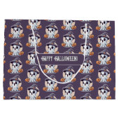 Halloween: Geist mit Kürbissen -  Große Geschenktüte (Rückseite)