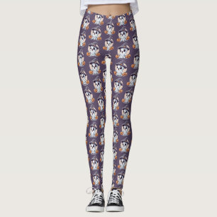 Halloween: Geist mit Kürbissen - Leggings