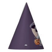 Halloween: Geist mit Kürbissen -  Partyhütchen (Links)