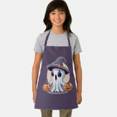 Halloween: Geist mit Kürbissen -  Schürze (Insitu)