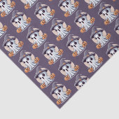 Halloween: Geist mit Kürbissen -  Seidenpapier (Ausschnitt)