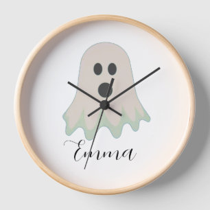 Halloween-Geist mit Namen Uhr