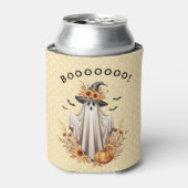 Halloween Geist mit Pumpkins und Sonnenblumen Dosenkühler (Kanne Vorderseite)