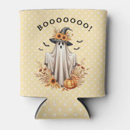 Halloween Geist mit Pumpkins und Sonnenblumen Dosenkühler