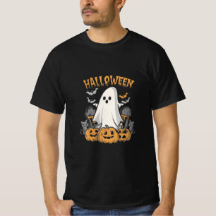 halloween Geist mit schwarzen Katzen spukhafte Jah T-Shirt