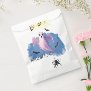 HALLOWEEN Geist mit Spinne Geschenktütchen