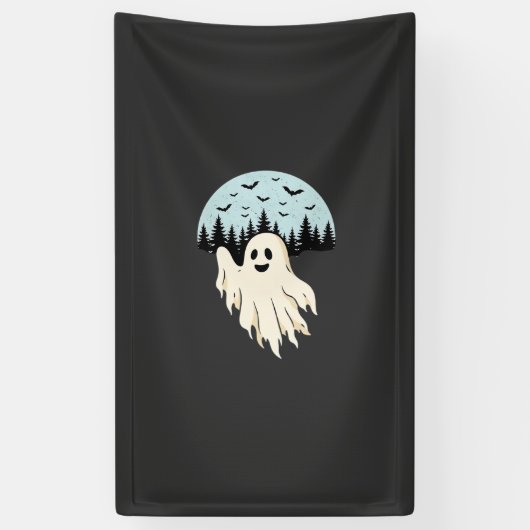 Halloween-Geist-Mond-Wald-Design_1 Banner (Vertikal)