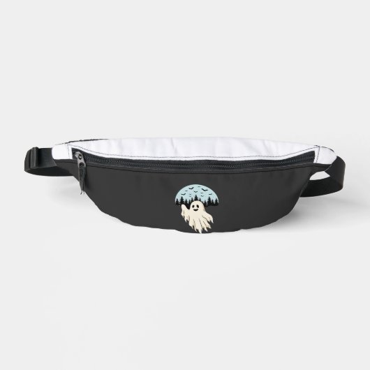 Halloween-Geist-Mond-Wald-Design_1 Bauchtasche (Vorderseite)