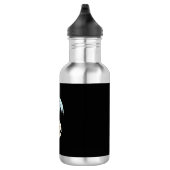 Halloween-Geist-Mond-Wald-Design_1 Edelstahlflasche (Rechts)