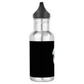 Halloween-Geist-Mond-Wald-Design_1 Edelstahlflasche (Links)