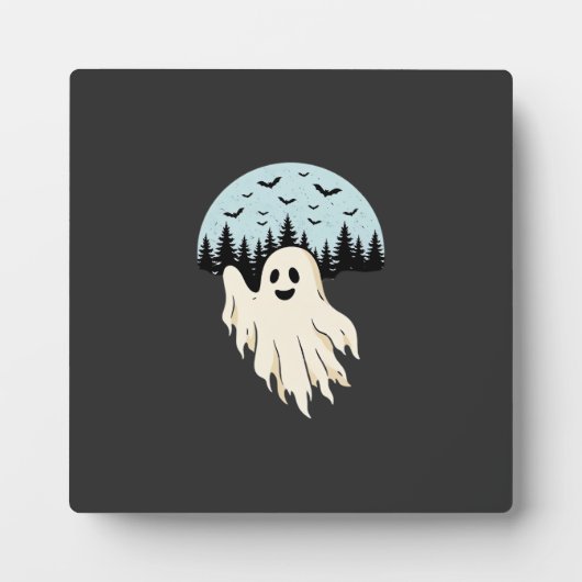 Halloween-Geist-Mond-Wald-Design_1 Fotoplatte (Vorderseite)