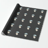 Halloween-Geist-Mond-Wald-Design_1 Geschenkpapier (Ungerollt)