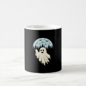 Halloween-Geist-Mond-Wald-Design_1 Kaffeetasse (Mittel)