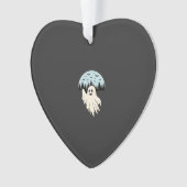Halloween-Geist-Mond-Wald-Design_1 Ornament (Vorderseite)