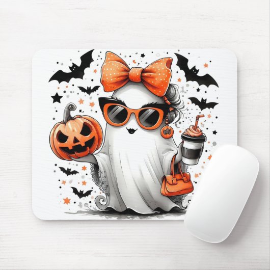 Halloween-Geist Mousepad (Mit Mouse)