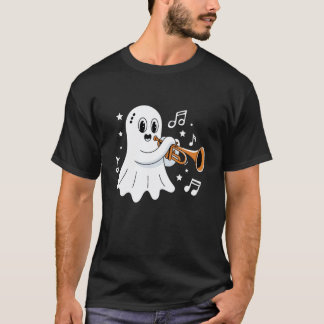 Halloween-Geist-Musiklehrer spielt Instrumente T-Shirt